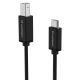 3. Wozinsky WKDDY1S USB-B - USB-C Kabel 1m - Schwarz