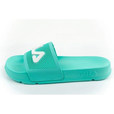 4. Fila Damen-Sport-Flip-Flops Morro, bequeme grüne Hausschuhe für den Pool