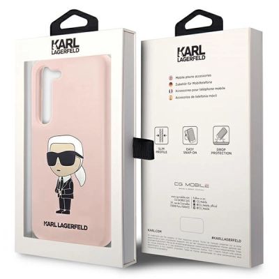 8. Karl Lagerfeld KLHCS23MSNIKBCP S23+ S916 Hardcase pink/pink Silikon Ikonik