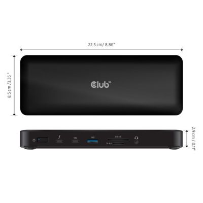 5. CLUB3D CSV-1583 Kabelgebundene Thunderbolt 4 Dockingstation Schwarz