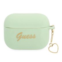 Guess, GUAPLSCHSN AirPods Pro Cover grün/grün Silicone Charm Heart Collection