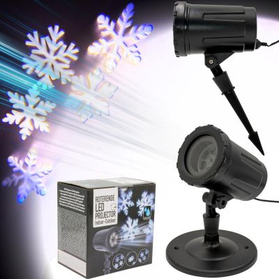 2. LED-Schneeprojektor mit Schneeflocken-Effekt