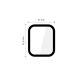 2. Tech-Protect Glass Flex+ 2er-Pack für Apple Watch 44 mm – Schwarz