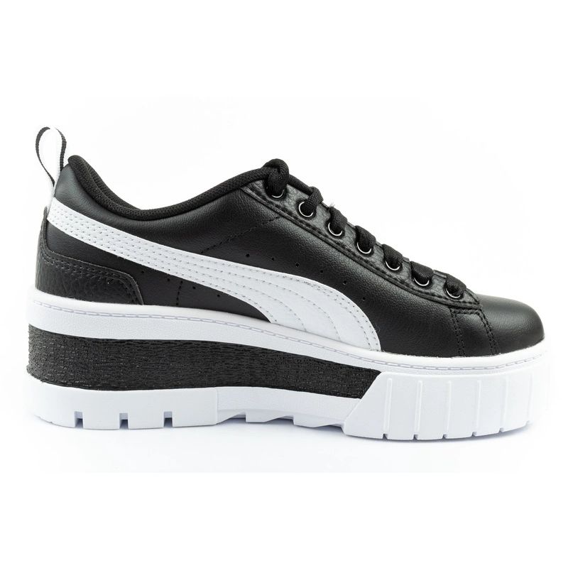 4. Puma Mayze Damen Sportschuhe Sneakers Plateau schwarz weiß modisch