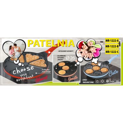 5. Pfannkuchenpfanne 26 cm Maestro MR-1222-B SMILE