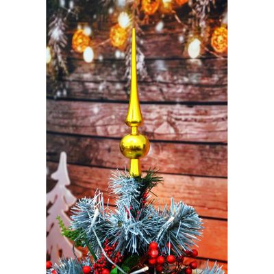 10. WEIHNACHTSBAUMSPITZE, HÖHE 25 CM, GOLDEN