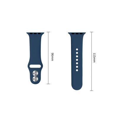 3. Tech-Protect Silikonarmband für Apple Watch 40/41/42 mm – Marineblau
