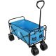 16. Deluxe Faltbarer Reise- und Strandbuggy 66x48x90cm mit Griff, Blau