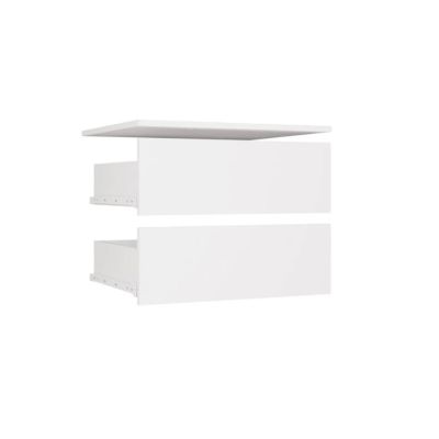 OPENO Schubladenmodul 2SZ mit 2 Schubladen, WEISS – für Ankleidezimmer und Schlafzimmer