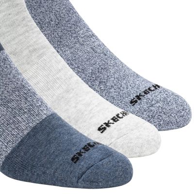 2. Skechers 3er-Pack Qtr Colorbloc-Socken für Herren S118998-BLU Mehrfarbig 41-46