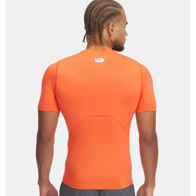2. UA HG Armor Comp SS Herren Trainingstop Orange (1361518-847)