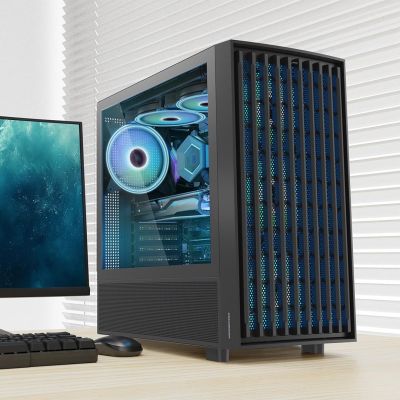 5. MODECOM BREEZE ARGB FLOW MIDI USB TYPE-C GEHÄUSE SCHWARZ