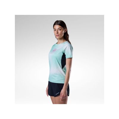 2. ROSSIGNOL W Sapa Ultra Tee Damen-T-Shirt Weiß Grün