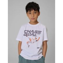 Jungen-T-Shirt mit Print im Regular Fit 4F 4FJRAW26TTSHM4629-10S
