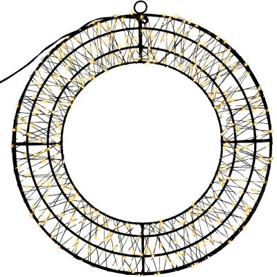 2. DEKORATIVER LED-RING 720 LEDS 50 CM SCHWARZ