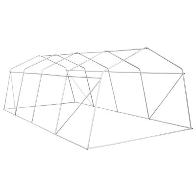 21. Gewächshaus-Gartentunnel 300x600x200CM PE-Konstruktion Stahl Grün