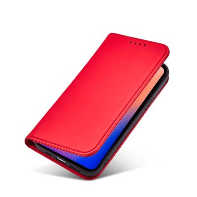 8. Magnetkartenhülle für iPhone 12 Pro Max Tasche Kartenetui Kartenhalter Rot