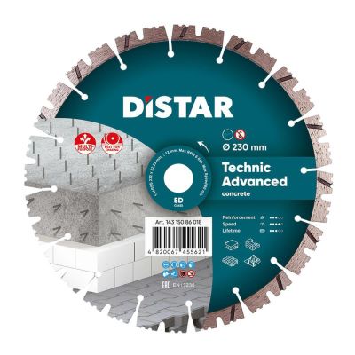 DISTRACT TECHNIC ADVANCED DIAMOND BLADE 232 x 2,6/1,8 x 12 x 22,23