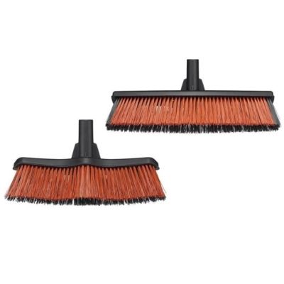 5. Fiskars 1025926 Besen für den Innenbereich, weiche/harte Borsten, Aluminium, schwarz