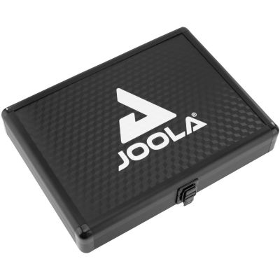 17. Joola Aluminium-Schutzhülle für Tischtennisschläger und 3 Bälle, schwarz