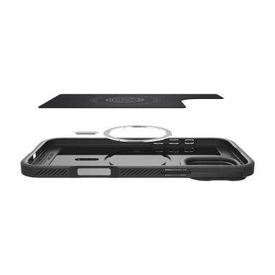 9. Spigen Optik Armor Mag Hülle mit MagSafe für iPhone 16 Pro Max – Schwarz