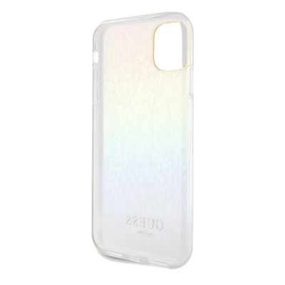 7. Guess IML Faceted Mirror Disco Iridescent Hülle für iPhone 11 / Xr – mehrfarbig