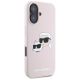 4. Karl Lagerfeld Silikon Nauble Heads Print MagSafe Case für iPhone 16 - Pink