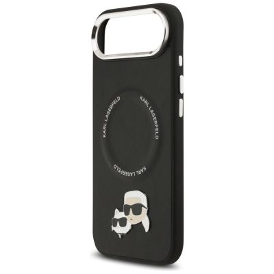 6. Karl Lagerfeld Karl & Choupette Pins MagSafe Hülle für iPhone Air - Schwarz