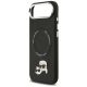 6. Karl Lagerfeld Karl & Choupette Pins MagSafe Hülle für iPhone Air - Schwarz