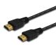 SAVIO HDMI-KABEL 2M V2.0 HIGH SPEED, ETHERNET/3D SCHWARZ, GOLDENE ANSCHLÜSSE CL-195