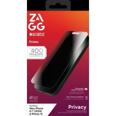 ZAGG InvisibleShield Glass Elite Privacy für iPhone 15/16