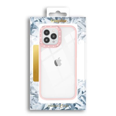 5. Kingxbar Sparkle Series Hülle iPhone 13 Pro mit Kristallen Rückseite rosa