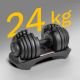 31. Verstellbare Hantel aus Gusseisen 24 kg REBEL ACTIVE