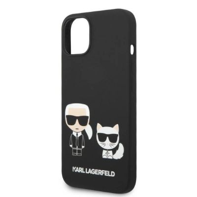 6. Karl Lagerfeld KLHMP14MSSKCK iPhone 14 Plus 6.7" Hardcase schwarz / schwarz Liquid Silicone Karl & Choupette Magsafe