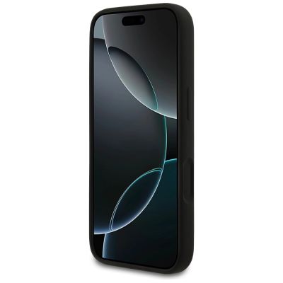 5. Karl Lagerfeld Silikonhülle mit Karl-Skizze und Logo (MagSafe) für iPhone 17 Pro – Schwarz