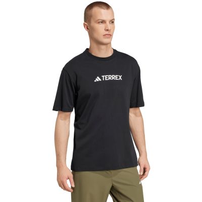 10. adidas Terrex Classic Logo T-Shirt für Herren, schwarz, JF9143