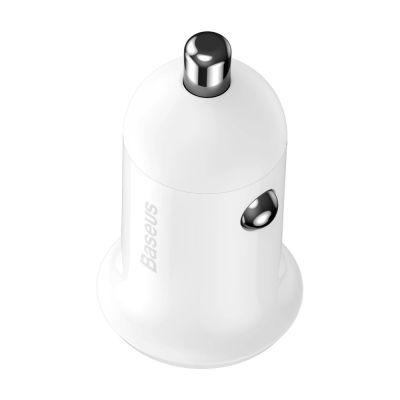 3. Baseus Grain Pro Autoladegerät 2x USB 4,8 A weiß (CCALLP-02)