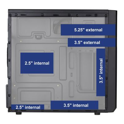4. AKYGA MICRO TOWER ATX GEHÄUSE AK17BK