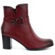 2. Gefütterte Damen-Ankle-Boots mit Blockabsatz, rot, M.Daszyński SA125-32