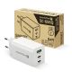7. EVERACTIVE GAN Wandladegerät 1 x USB, 2 x USB-C Schnellladefunktion 4+ 65W Weiß SC-655Q