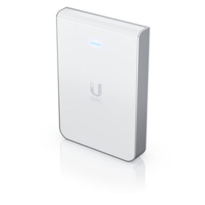 24. Ubiquiti UniFi U6 WLAN-Zugangspunkt für die Wandmontage (Wi-Fi 6) 2,4 GHz (2x2)/5 GHz (4x4)/6 GHz (–) PoE+/PoE 4x1 Gbit/s 1x2,5 Gbit/s