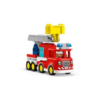 5. LEGO DUPLO TOWN 10473 Feuerwehrwagen mit Schlauch und Feuerwehrmann