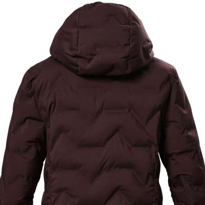 5. Killtec KOW 9 Damen Steppjacke mit Kapuze Wasserdichter Langer Winterparka Burgund (41806/447)