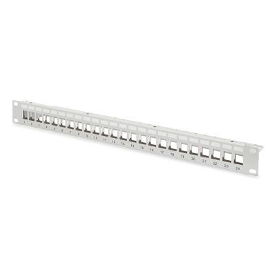 9. DIGITUS 1U 24xCat6A Patchpanel, geschirmtes Keystone-Modul
