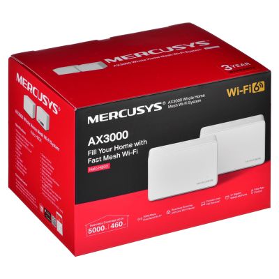 15. Mercusys Halo H80X System (2er-Pack) Dualband (2,4 GHz/5 GHz) Wi-Fi 6 (802.11ax) Weiß 3 Intern