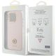 8. Guess Silicone Logo Strass 4G Case für iPhone 15 Pro Max - Rosa