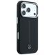 4. Mercedes Leder-Halbhülle mit ikonischer Linie und MagSafe-Design für iPhone 17 Pro – Schwarz