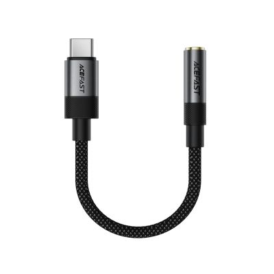2. Acefast J12 USB-C auf 3,5-mm-Miniklinkenadapter – Schwarz