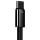 7. Baseus Wolfram Gold USB-A auf USB-C Kabel 480Mb/s 100W 1m Schwarz (CAWJ000001)