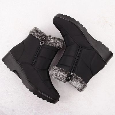 23. Damen-Schneestiefel mit Fellfutter, schwarz, Vinceza 86231